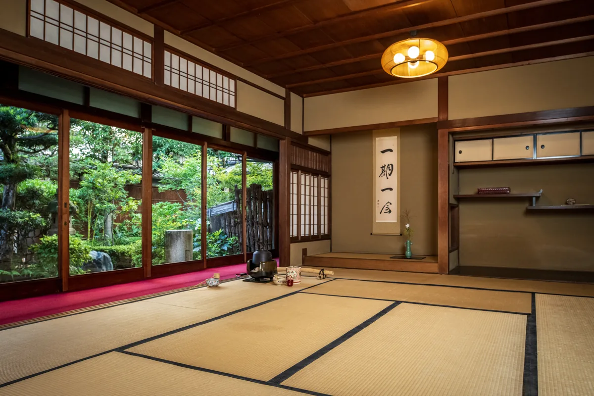 Tatami tea room at MAIKOYA Nishiki